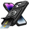Magnetic Phone Cases for iPhone 18 Pro Max17 Pro Max 16 15 14 13 12 11 Pro Max Plus - 2-Card Holder 360° Magnetic Rotatable Ring Stand Kickstand,Military Grade Protection Heavy Duty Shockproof Protection Accessories for Devices Case for iphone 18 Pro Max